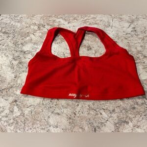 VS PINK Christmas Waffle Naughty-ish Bralette  NWT Large